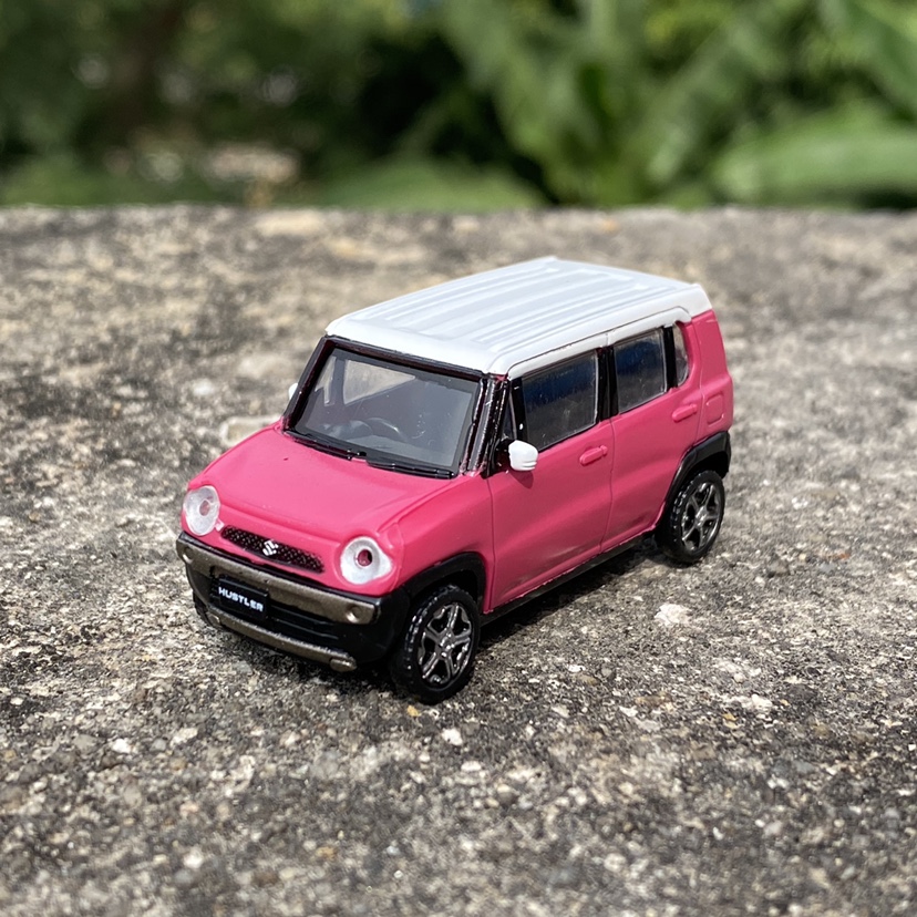扭蛋1:64铃木HUSTLER塑料小型模型汽车摆件