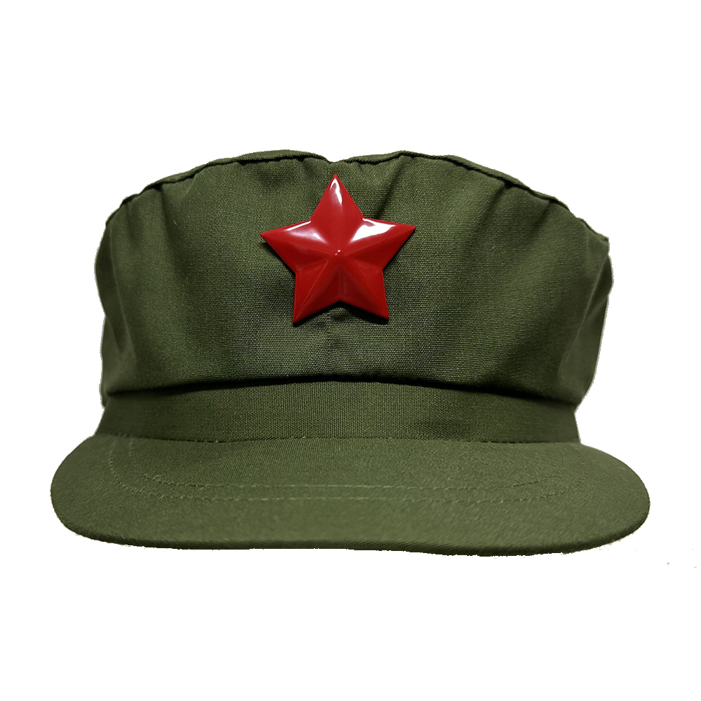 正品65式解放帽复古绿帽子服装套装65式的确良帽配件帽徽领章腰带