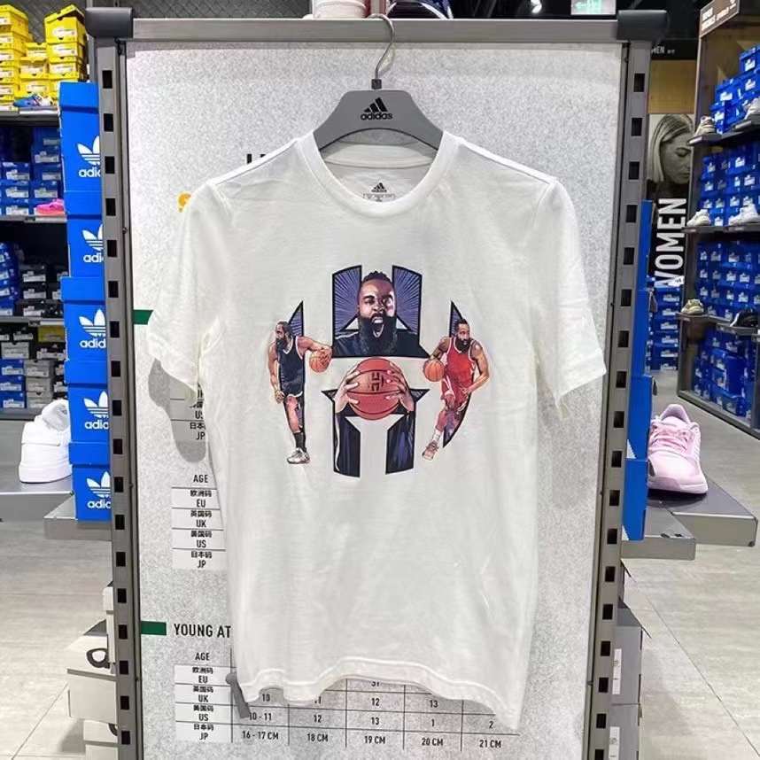 adidas 阿迪达斯 HARDEN LOGO 哈登篮球运动短袖T恤HS4326