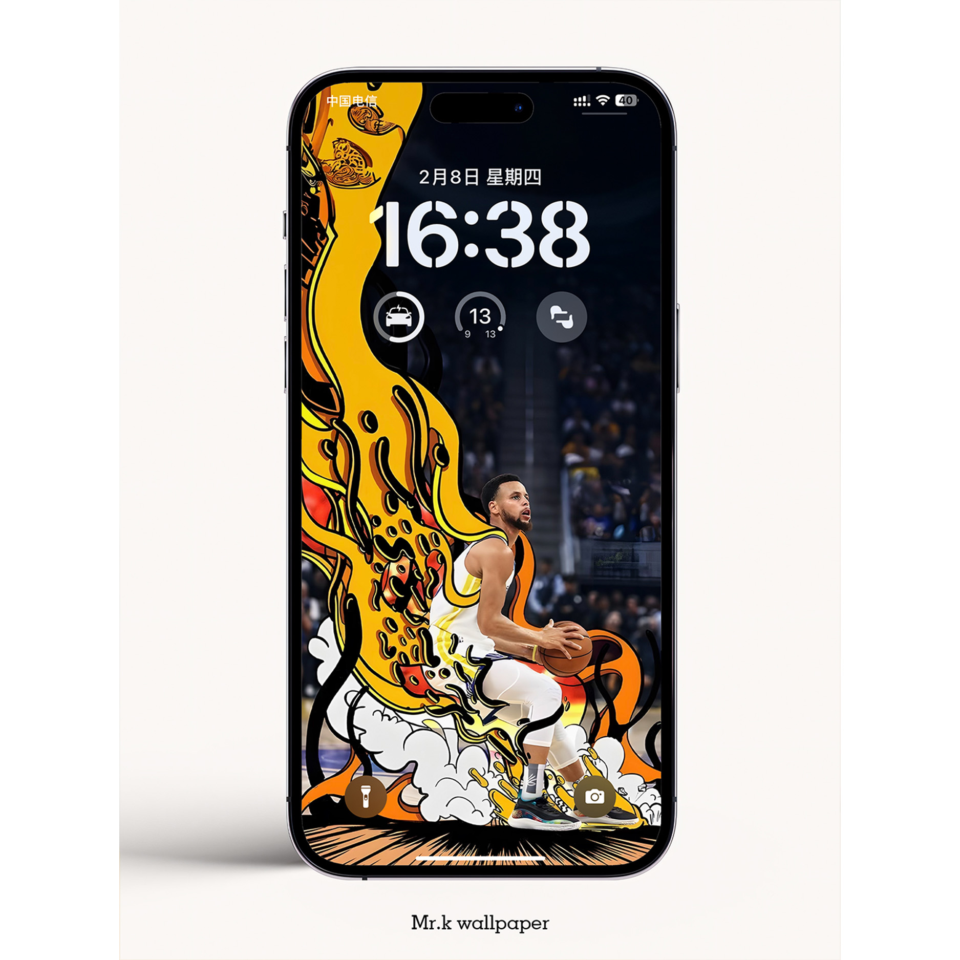 K32 / 灌篮高手NBA球星库里 /iphone手机4K高清壁纸苹果手机壁纸