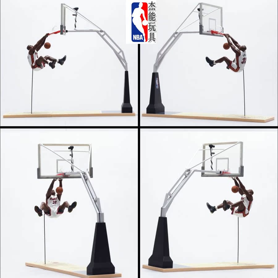 麦克法兰nba奥尼尔篮球架投篮筐模型玩具 篮板家用摆件6寸公仔