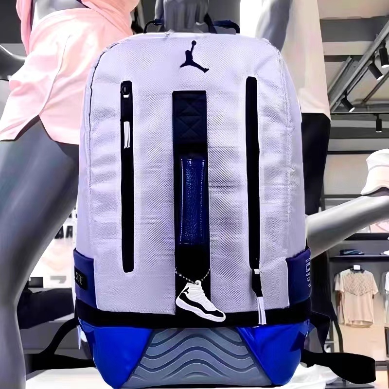 AJ新款大容量双肩包女高中男生学生书包飞人运动美式篮球包旅行包
