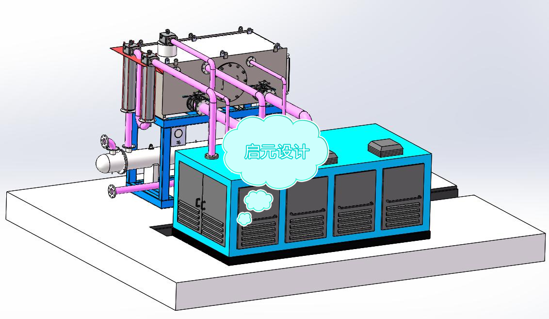动力液压泵3d图纸液压站3D机械设备图纸