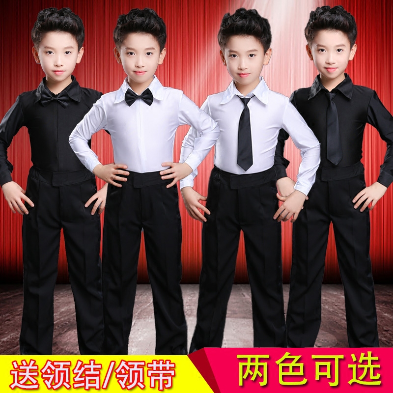 少儿男童拉丁舞蹈演出服儿童标准考级服专业比赛服男孩拉丁表演服