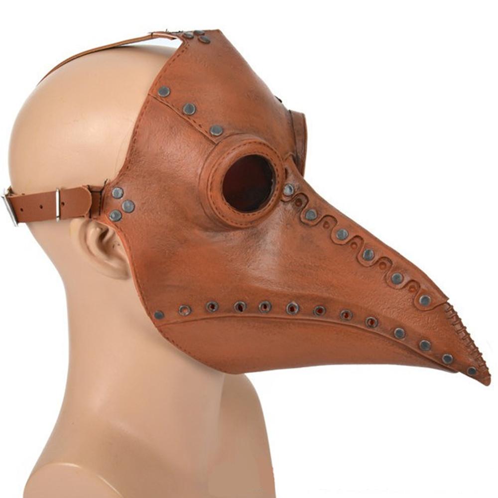 朋克医生面具瘟疫节万圣鸟嘴蒸汽乌鸦中世纪cos面罩嘴道具头套scp