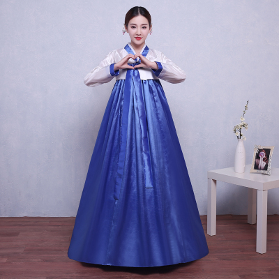 大长今女童服装朝鲜族舞蹈服韩国古装传统韩服儿童亲子表演演出服