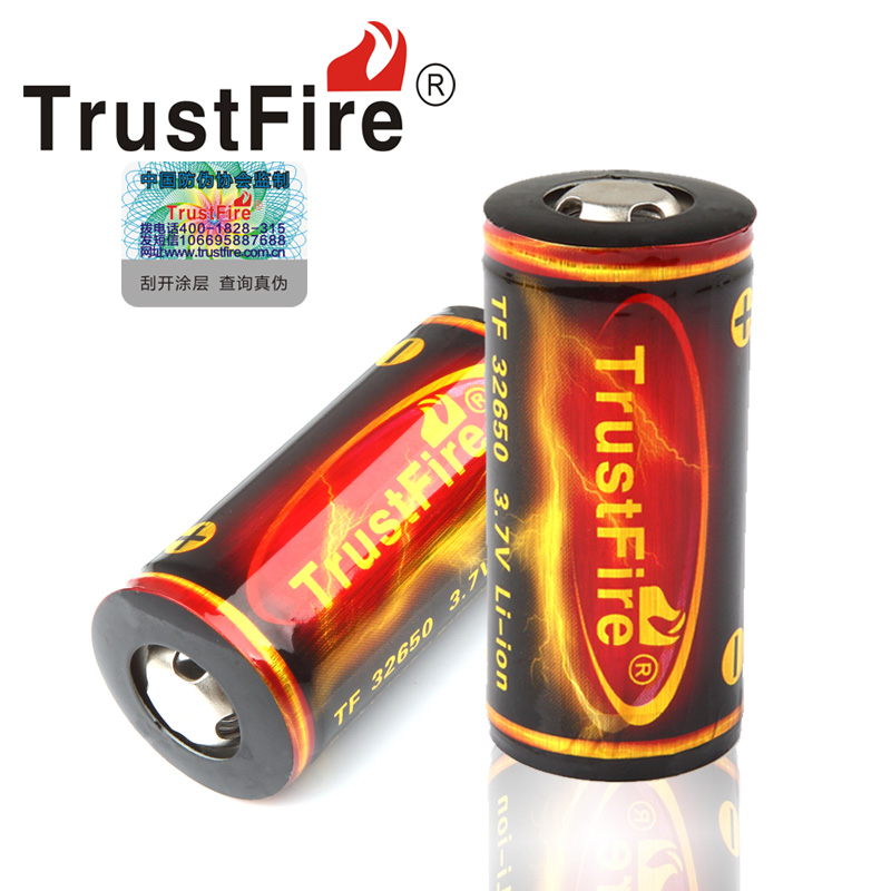 TrustFire32650充电锂电池3.7V强光手电筒配件高容量6000毫安