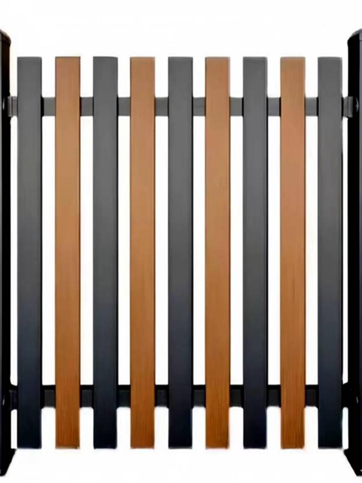 新品铝艺护栏铝合金围栏别墅大门庭院门楼新中式简约铁艺焊接栏杆