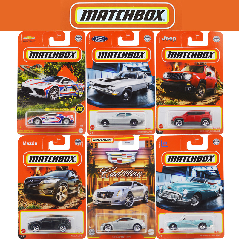火柴盒Matchbox小跑车2022合金车模玩具30782凯迪拉克奔驰福特