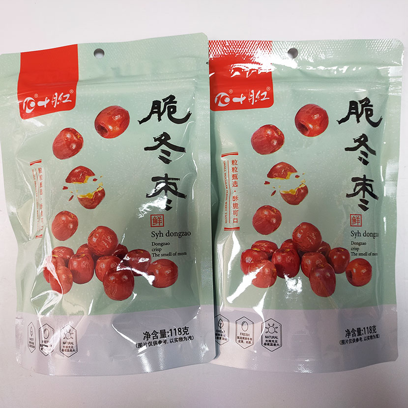 十月红 脆冬枣 自封袋   天天食品 118克× 2袋 包邮部分地区