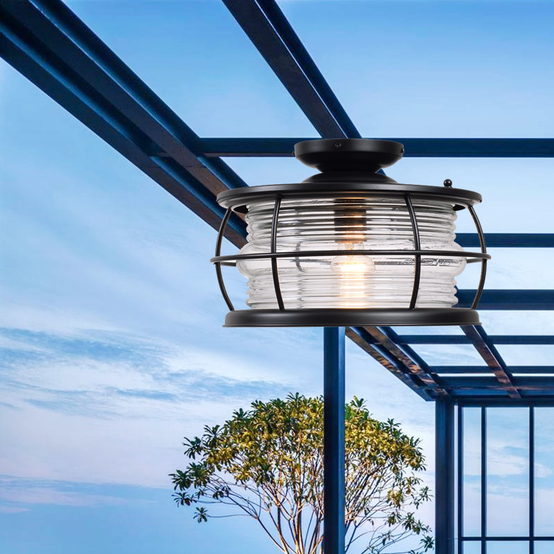 玻璃阳光房专用吸顶灯户外房檐室外餐厅雨棚庭院led照明吊灯超亮