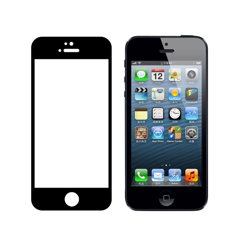 适用于iphone5/5S/5SE玻璃膜5c高清防爆抗蓝光全屏手机钢化保护膜