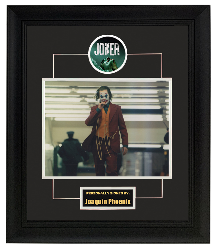 杰昆菲尼克斯 DC小丑 亲笔签名照片裱框 SA证书 奥斯卡最佳男演员