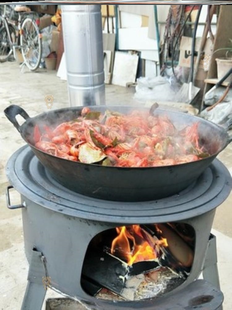 小型炖菜铁炉子材火土灶台可移动户外炊具灶炉用柴火加厚家用木柴