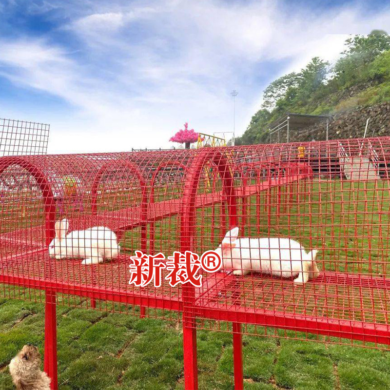 兔子跑道笼兔子跑笼萌宠隧道景区动物园公园农庄农场户外动物笼子