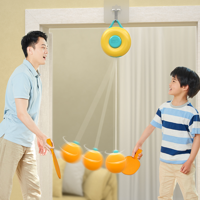 动起来儿童悬挂式乒乓球训练器卡通升级亲子互动手眼协调训练感统