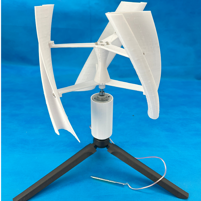 3D打印PAL材质 微型风力发电机 垂直轴无刷直流发电机 风光互补