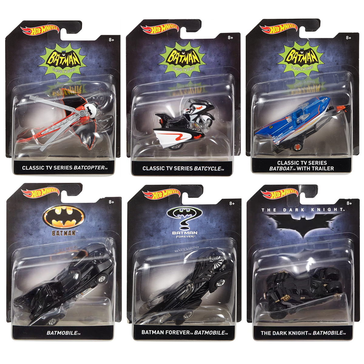 风火轮1 50蝙蝠侠限量版跑车模型玩具合金黑暗骑士战车飞机摩托车