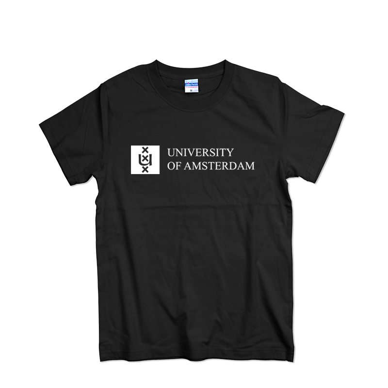 UvA荷兰阿姆斯特丹大学衣服夏季全棉圆领半袖T恤男女情侣打底衫潮