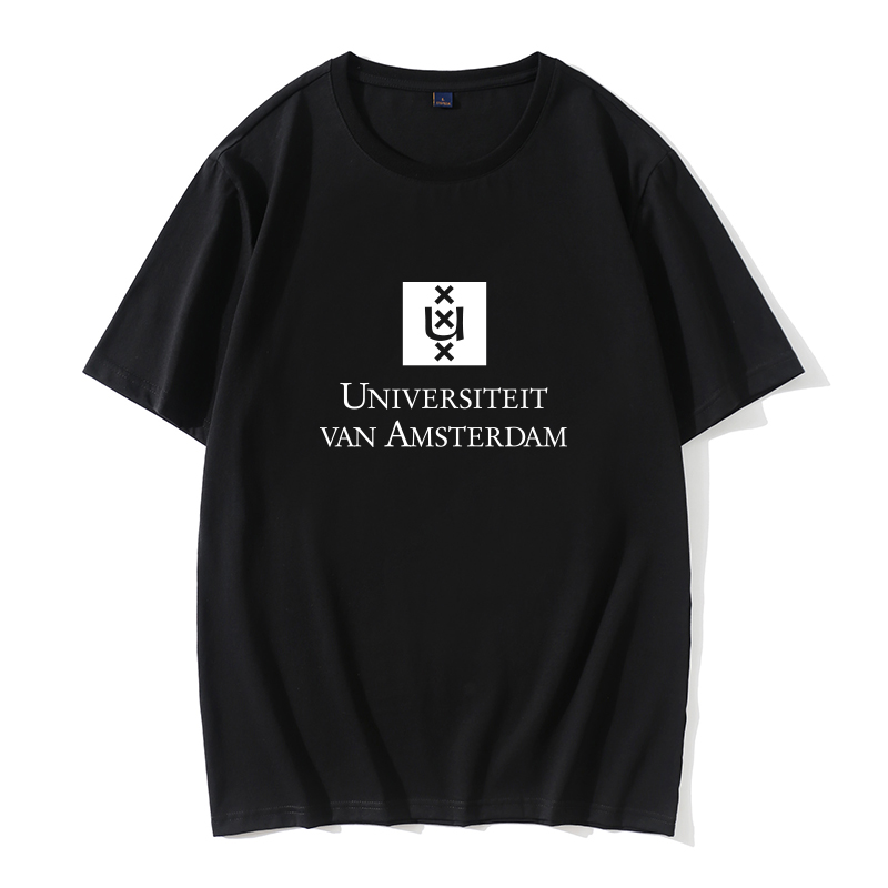 荷兰阿姆斯特丹大学T恤短袖纪念品UvA纪念品T恤短袖男女t恤班服