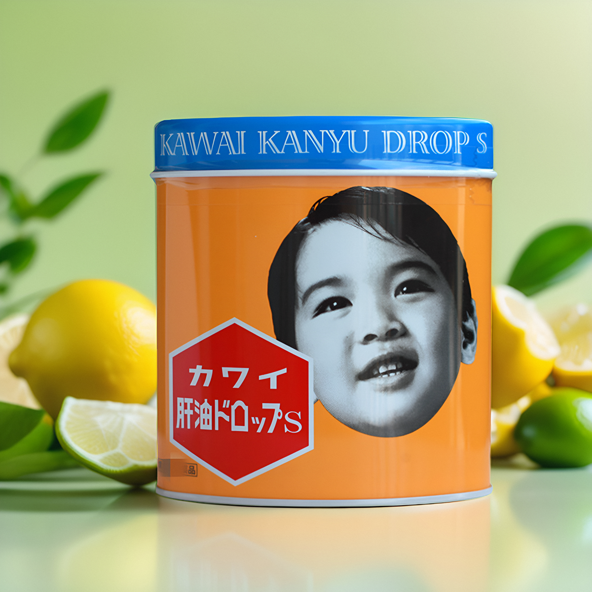 日本kawai肝油丸儿童肝油钙丸卡哇伊鱼肝油A+D香蕉味无腥味