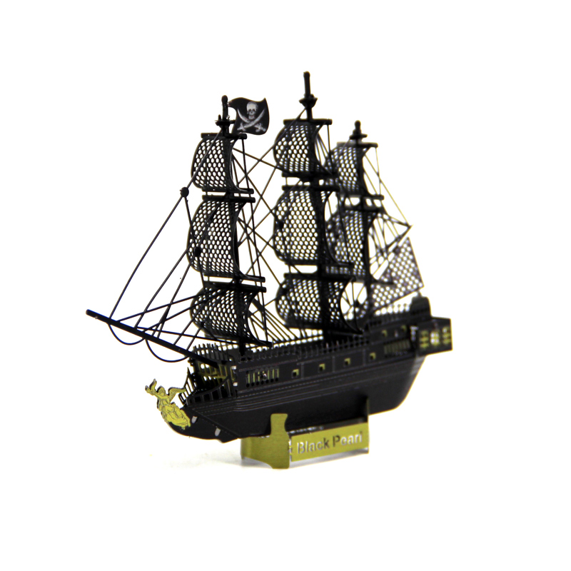 狂模 黑珍珠号 加勒比海盗 金属拼装模型3D立体拼图