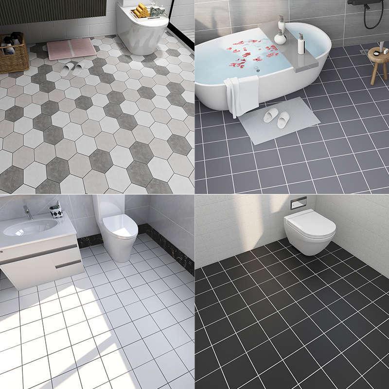 浴室卫生间防水地贴地砖贴纸地面翻新改造耐磨自粘防滑厕所地板贴