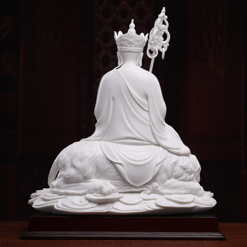 陶瓷地藏菩萨像德化白瓷居家供奉家用摆件坐像地藏王佛像