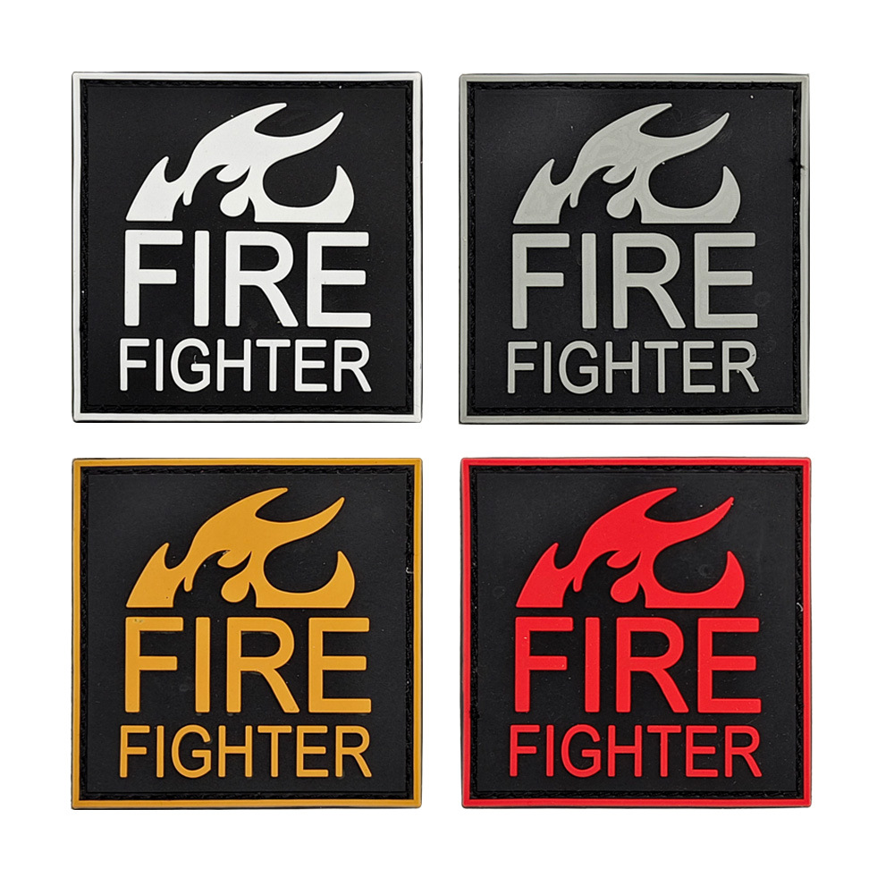 火线救援FIRE FIGHTER消防救火队员标志魔术贴臂章徽章胸章士气章