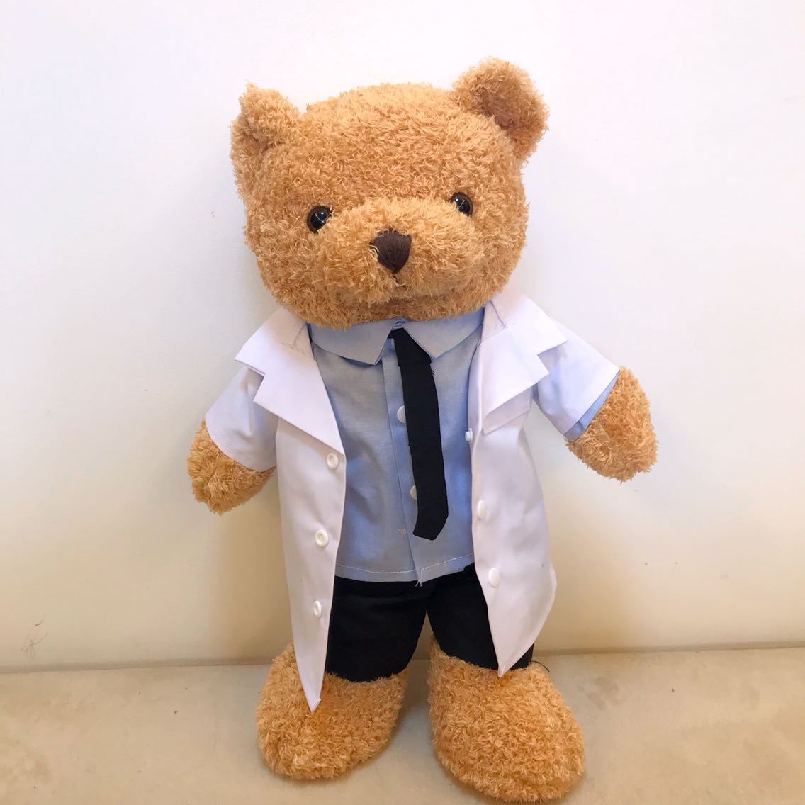 毛绒布艺类玩具公仔熊换装娃娃送女友儿童礼物睡觉抱可爱的医生熊