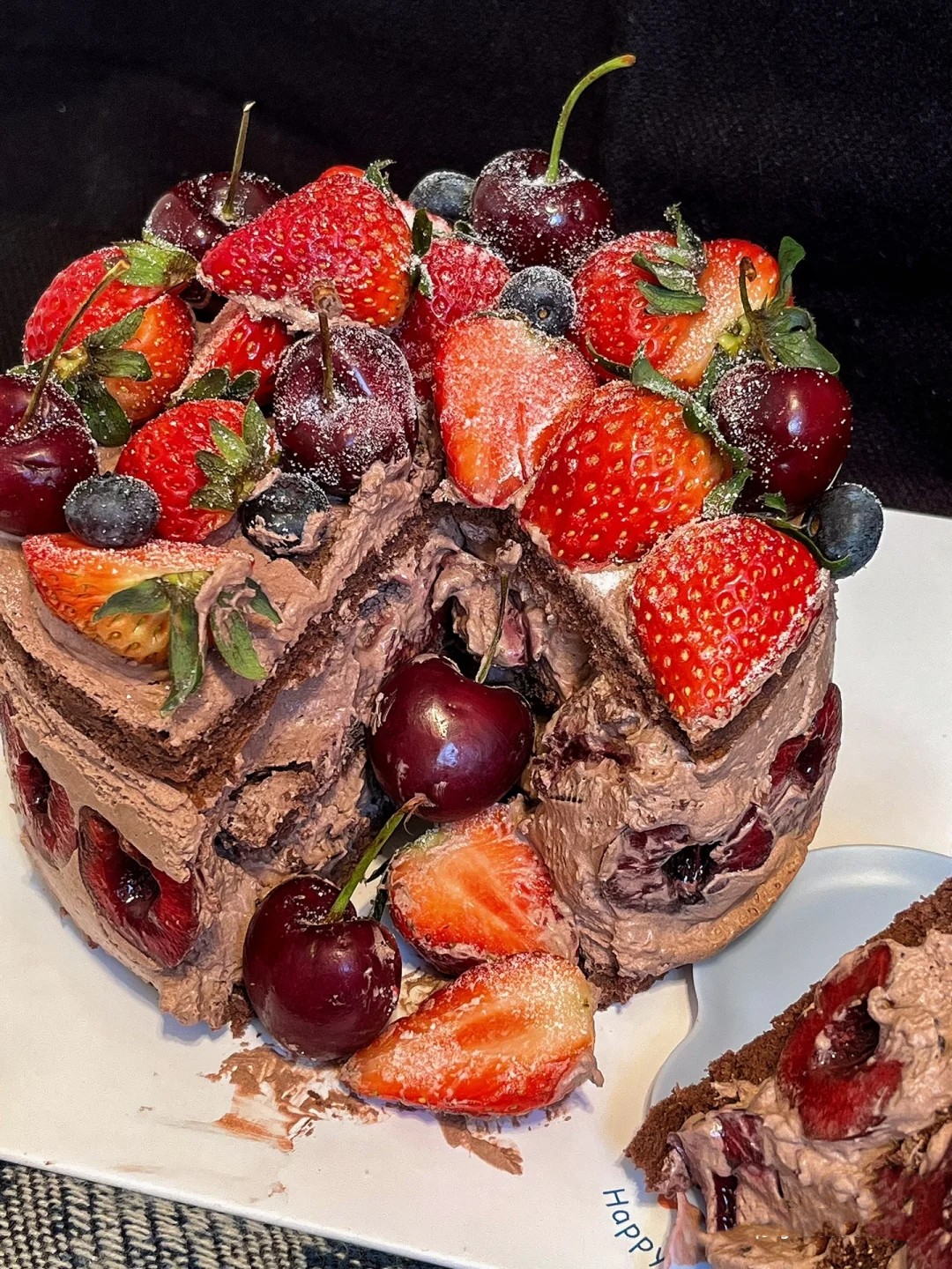 网红车厘子蛋糕巧克力水果生日蛋糕创意定制女友北京同城配送全国