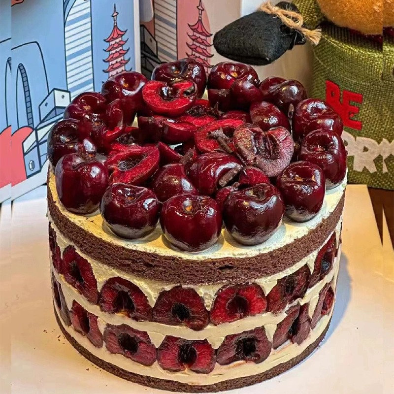 车厘子蛋糕巧克力生日蛋糕同城配送网红创意定制水果男女上海全国