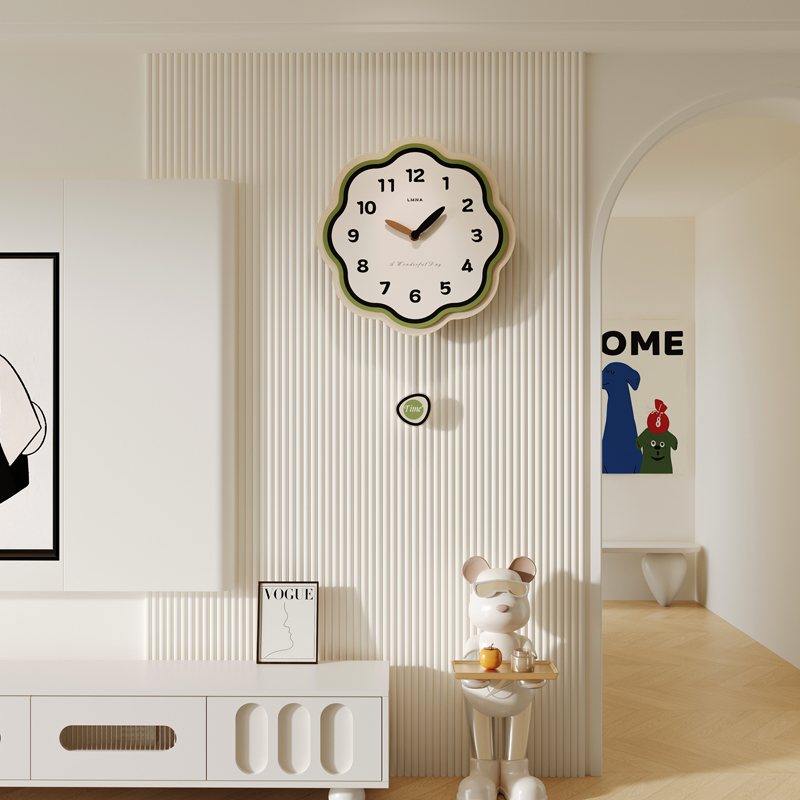 钟表挂钟客厅2024新款现代简约静音时钟创意网红大气时尚挂表装饰