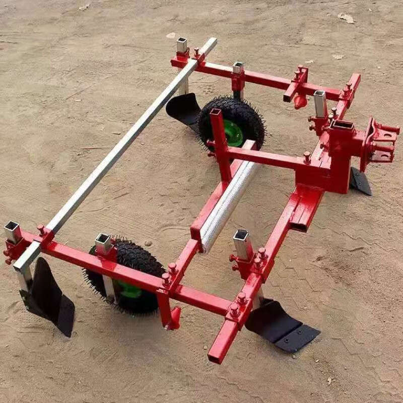 农业机械微耕手扶四轮拖拉机配套覆盖铺地膜打药一体机可起垄盖土