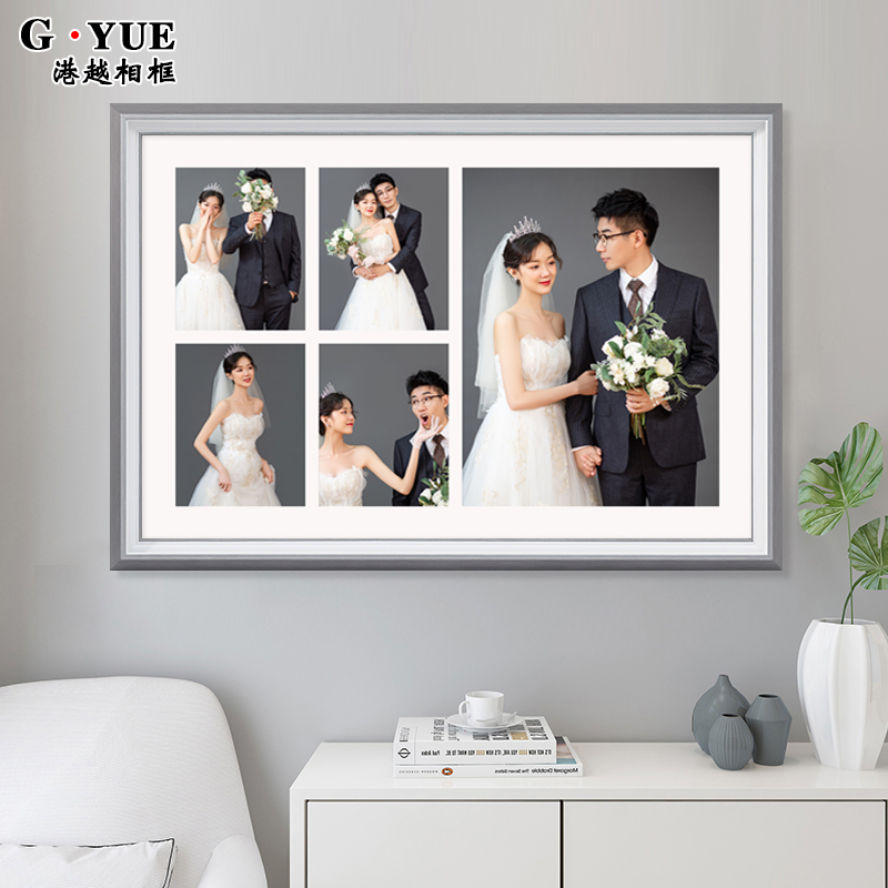 婚纱照相框多张照片组合放大冲洗打印加带和做成20 24 3036寸挂墙