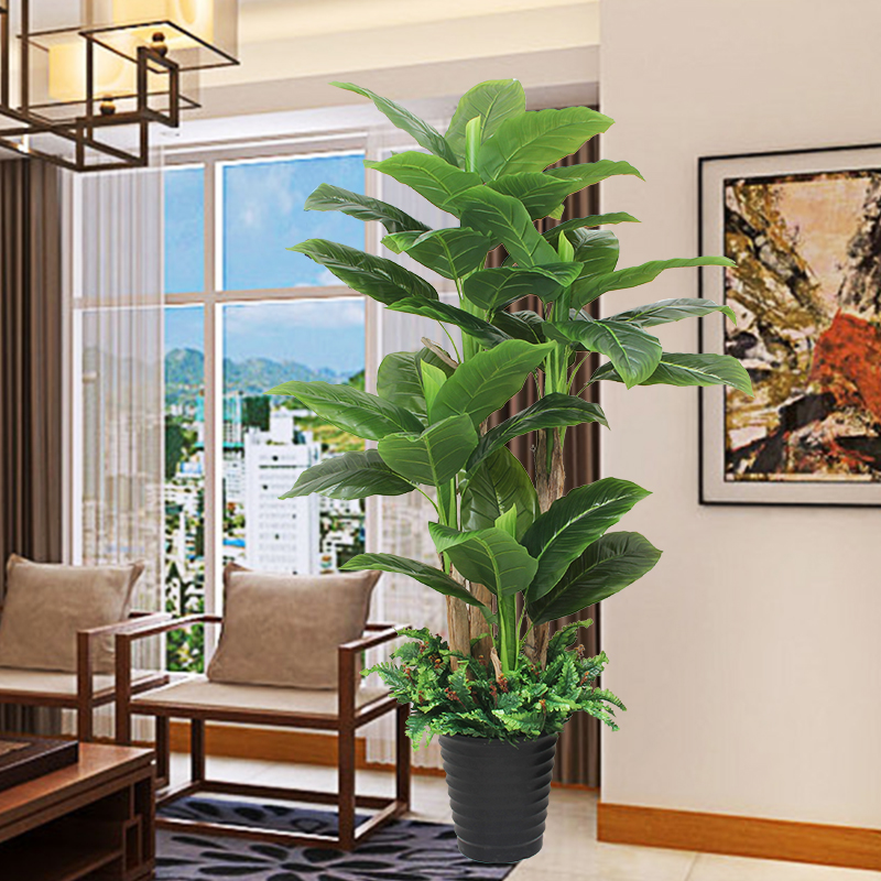仿真植物盆栽绿植室内芭蕉树大厅装饰花客厅摆件落地花大型香蕉树