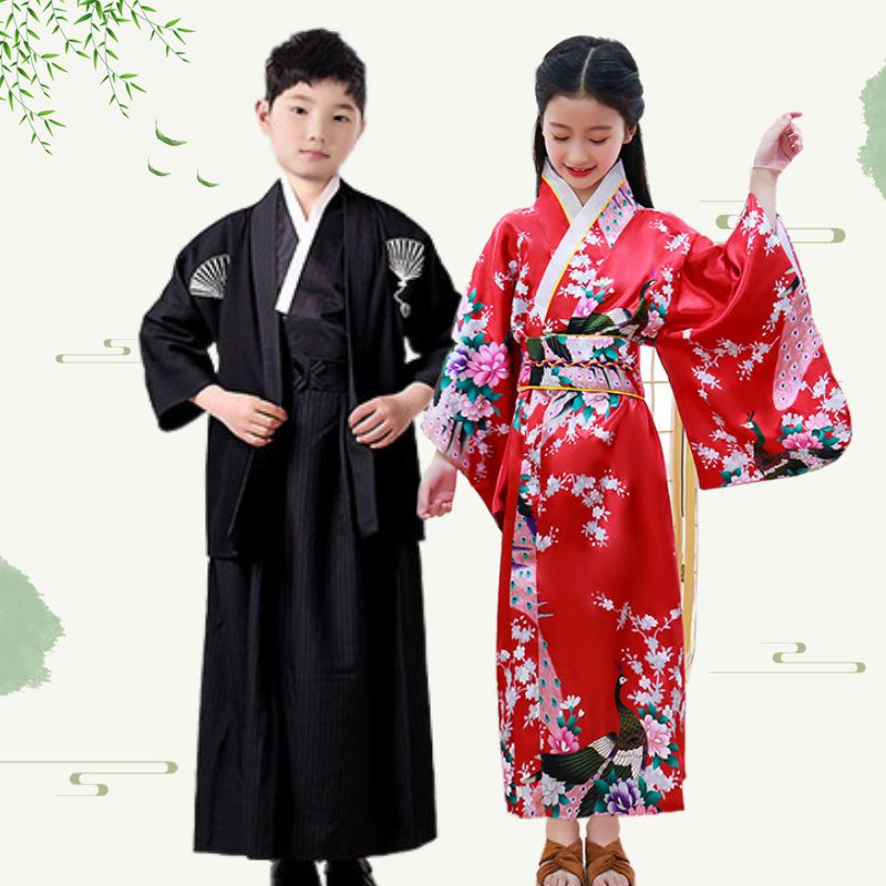 女童和服中大童传统日本合服拍照写真演出舞台装学生演出2024新款