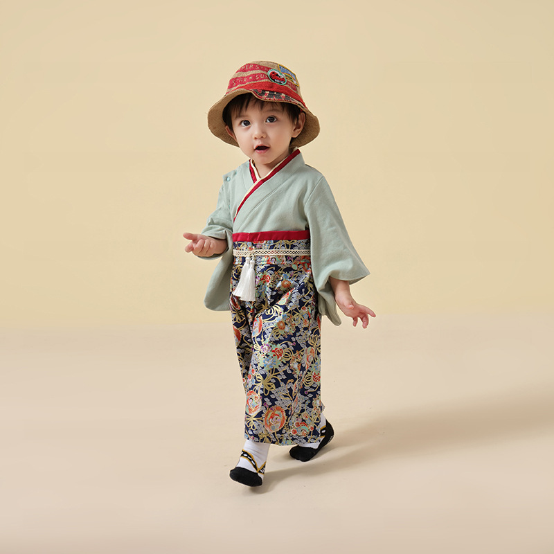 新品儿童和服女童日式连体衣0-4岁宝宝节日幼儿园表演出服日本服
