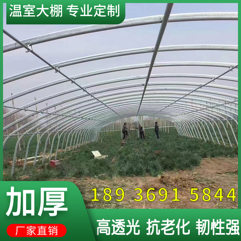 种植钢架蔬菜西瓜半坡大棚骨架钢管连栋温室定制暖棚养殖鸡鸭猪羊