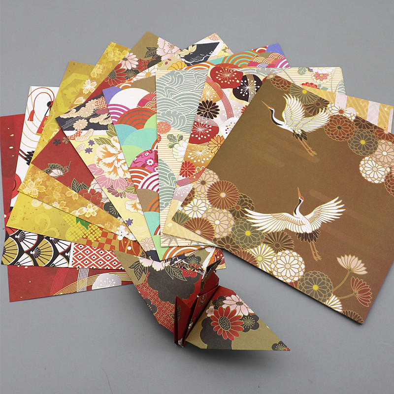 双面印花正方形折纸中国风日式和风彩色纸15cm儿童千纸鹤手工叠纸