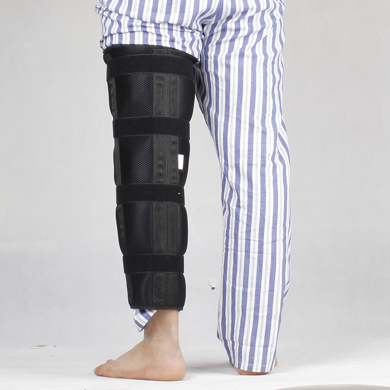 透气膝关节固定支具痉挛弯曲大腿夹板下肢韧带撕裂膝盖髌骨