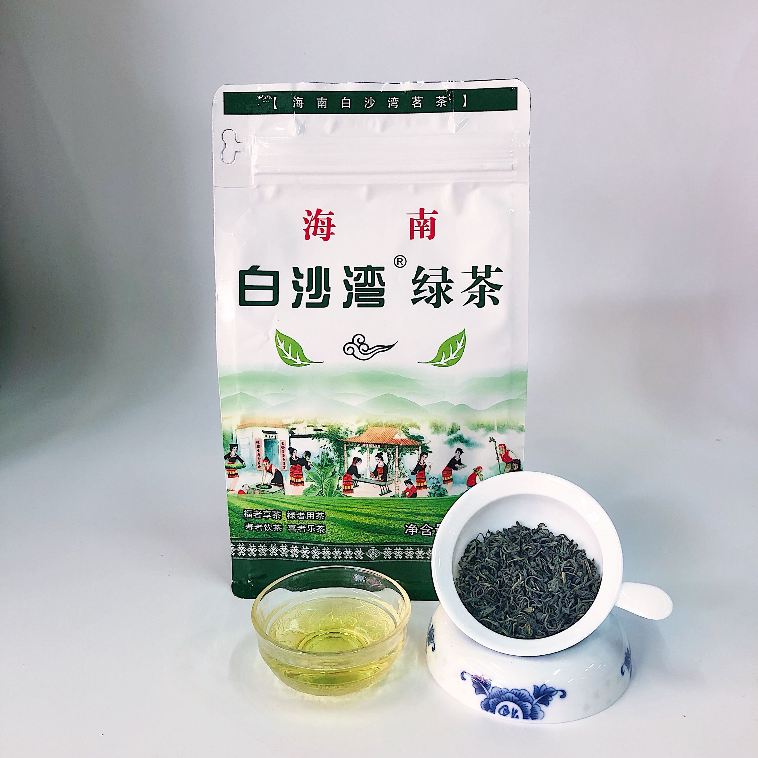 【白沙湾】海南特产五指山绿茶茶叶 250g