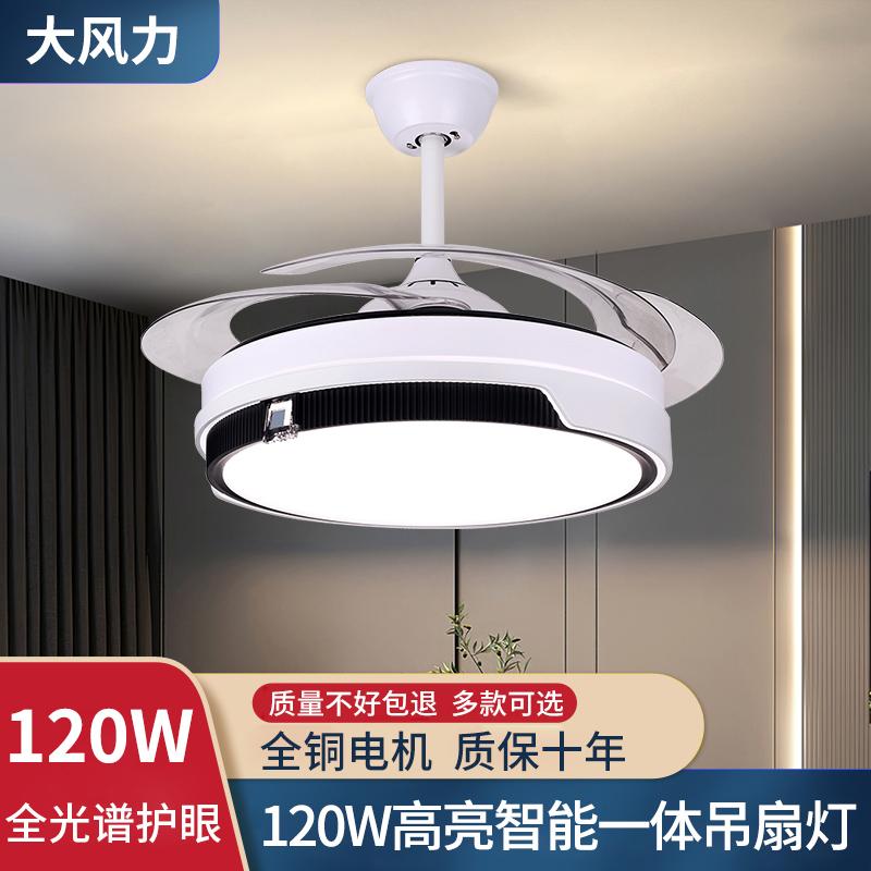 隐形风扇灯2024新款吊扇灯家用一体吊灯客厅餐厅卧室变频电风扇灯
