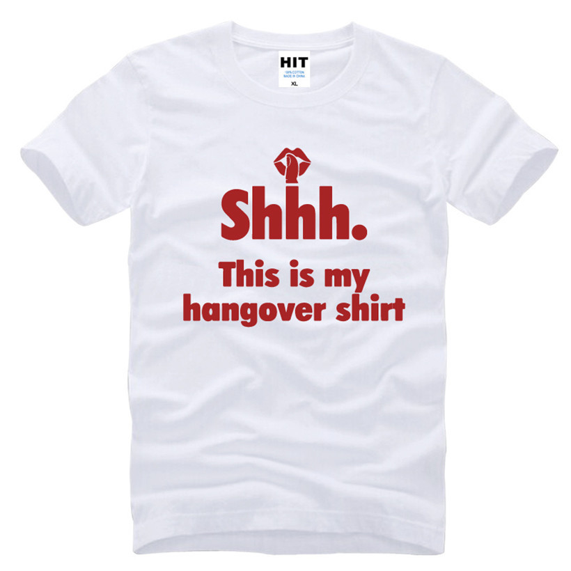 外贸男式短袖T恤 This is My Hangover Shirt 字母 搞笑 个性创意