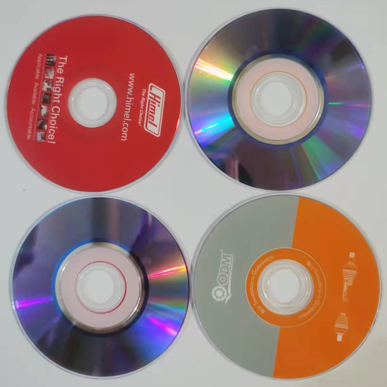 清仓 已经印刷图片随机8CM三寸DVD-R刻录小光盘10片22P散装送空桶