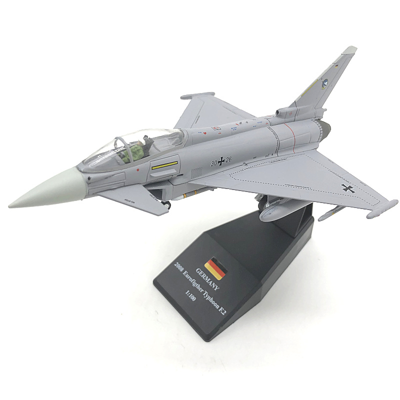 正品1/100Nsmodel欧洲台风EF2000德国空军仿真合金战斗机飞机模型