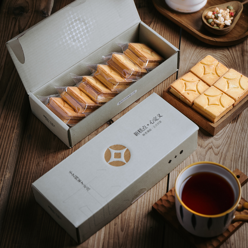 午喵 奶油焦糖酥方块酥 夹心小盒子饼干下午茶点礼盒日本网红零食