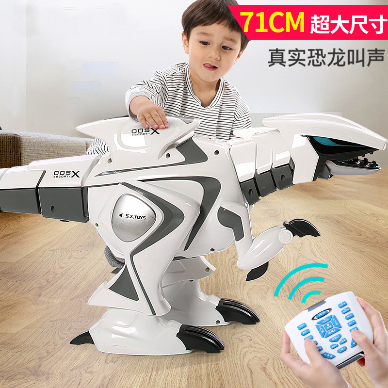 超大智能遥控恐龙电动会走路的甩尾机器人编程仿真霸王龙男孩玩具