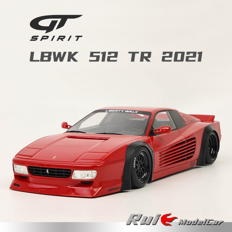 1:18 GT-Spirit LBWK法拉利512 TR 2021超级跑车仿真汽车模型摆件
