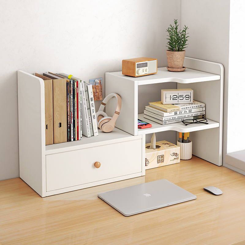阅读办公室置物架子桌面书架多层放在书桌上的学生书桌上小型书柜